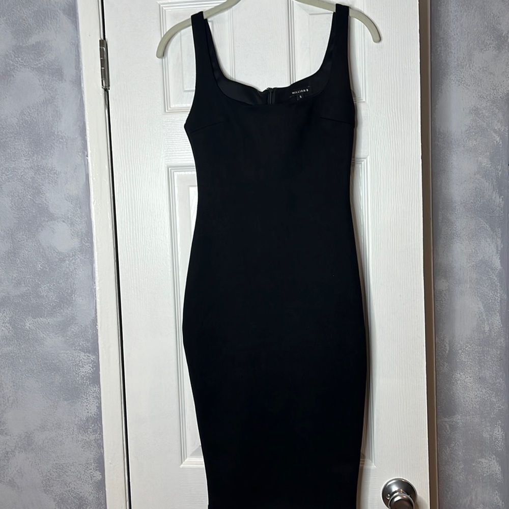 WILLIAM B Faux Suede Pencil Dress